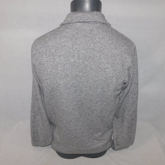 Roots Canada 1/4 Zip Salt and Pepper Pullover Collard Sweatshirt Mens XS Beaver - Picture 10 of 11